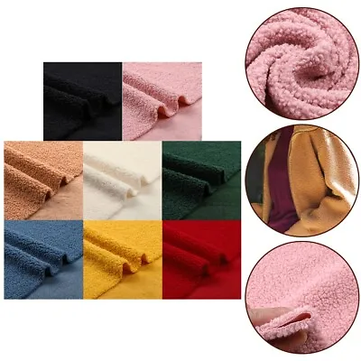 Craft Your Own Cozy Pieces With Lamb Wool Fabric Available In Multiple Colors • £18.71