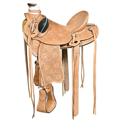 26BH Hilason Western Horse Wade Saddle American Leather Ranch Roping Tan • $594.95
