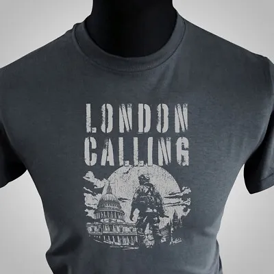 London Calling T Shirt Music Punk Grey • £13.99