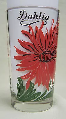 Dahlia Peanut Butter Glass Glasses Drinking Kitchen Mauzy 22-3 • $10