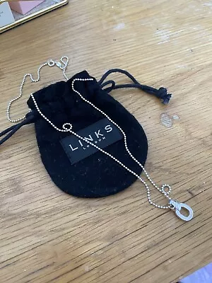 LINKS OF LONDON Charm Beaded Chain Genuine Sterling Silver Necklace • £50