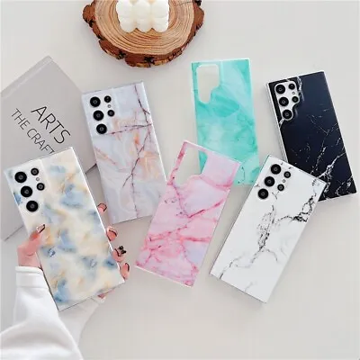 Marble Case For Samsung S22 S21 S20FE 5G A52 A12 Shockproof Matte Phone Cover • $14.99