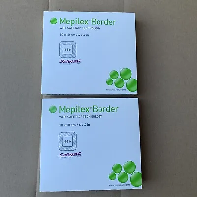 Mepilex Border 295300 Silicone Foam Dressing 4 X 4   - 2 Boxes Of 5 Exp 04/2023 • $31.50
