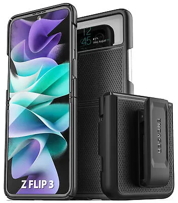 $15.99 • Buy Samsung Galaxy Z Flip 3 Belt Clip Case, Slim Phone Case With Holster