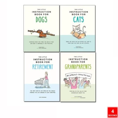 £22.99 • Buy Kate Freeman Collection 4 Books Set Little Instruction Book For Retirement,Cats