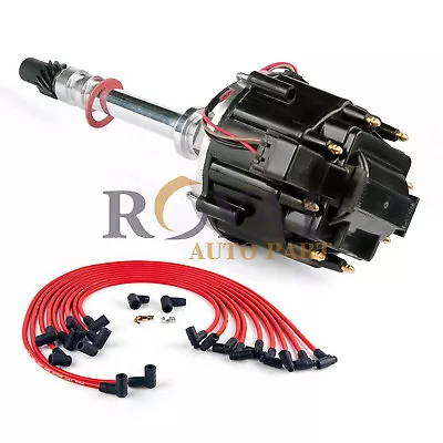 Ignition Distributor For Chevy SBC 283 305 327 350 400 HEI & Spark Plug Wires • $84.50