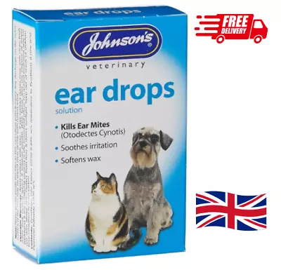 Johnson’s Veterinary Products Ear Drops – Clear • £4.50