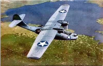 Postcard Military Aircraft WWII Catalina PBY Long Range Patrol Bomber B113 • $6.47