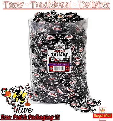 1 - 600 Walkers Nonsuch Liquorice Toffees Wrapped Sweets Pick N Mix Tradational • £5.47