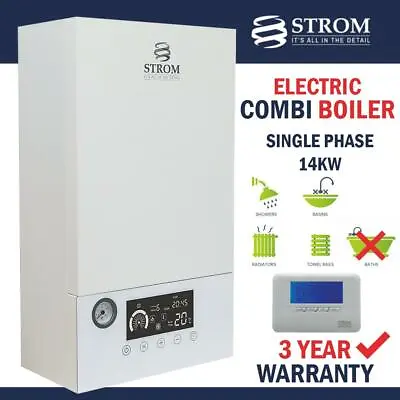 £1299 • Buy Strom Electric Combi E-Boiler 14.4KW 3 Year Warranty