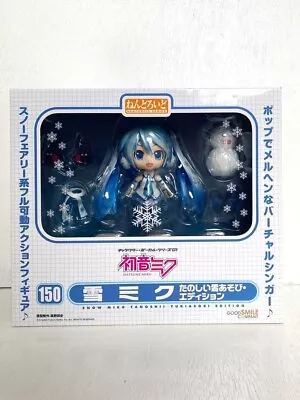 Nendoroid 150 Hatsune Snow Yuki Miku Snow Playtime Play Tanoshii Yukiasobi 2011 • $30