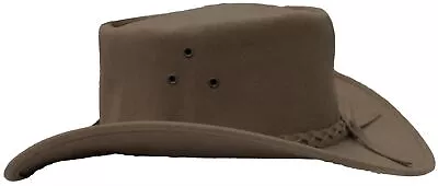 £16.95 • Buy Australian Western Cowboy Cowgirl Aussie Style Suede Bush Hat Camel Brown