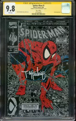 Spider Man 1 CGC SS 9.8 Todd McFarlane Silver Ed 8/1990 • $449.99