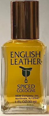 2  English Leather Spiced By  MEM  Cologne  1 Fl Oz / 30 Ml Vintage.Glass Bottle • $20