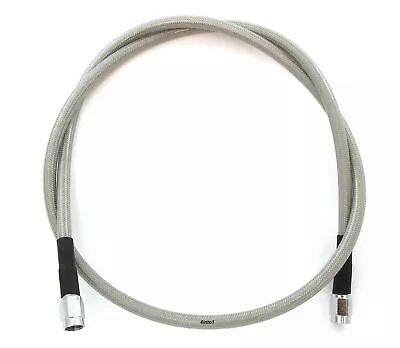 AN3 Clear Stainless Steel Braided Brake Line - Chrome Plated Ends - 37  • $18.95