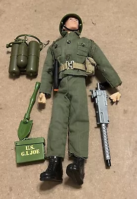 Vintage 1964 Hasbro GI Joe 12  Action Soldier In Uniform. Gear From 1990’s. • $45