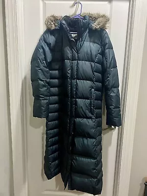 NWT Eddie Bauer Womens Lodge Down Parka Duffle Coat XL In Storm • $280