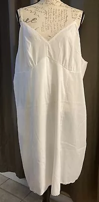 JC Penney Full Slip Woven Cotton Blend Adjustable Straps Made In USA Women's 46 • $19.99