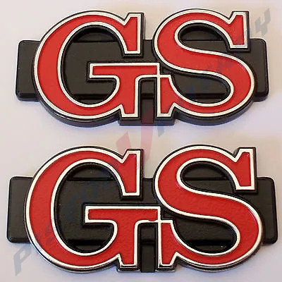 GS  2 Badges (pair) Chrome  New For Rotary Coupe Mazda Rotor RX3 RX-3 13B 12A • $74.95