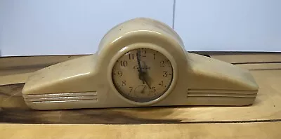 Vintage 1930's Art Deco Cadillac Electric Clock - Vidrio Products Chicago • $50