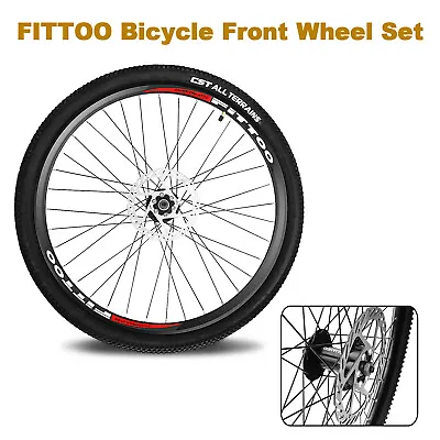 $89.99 • Buy FITTOO 26  Mountain Bike Front Wheel Set MTB Bicycle Wheel 8 Speed Quick Release
