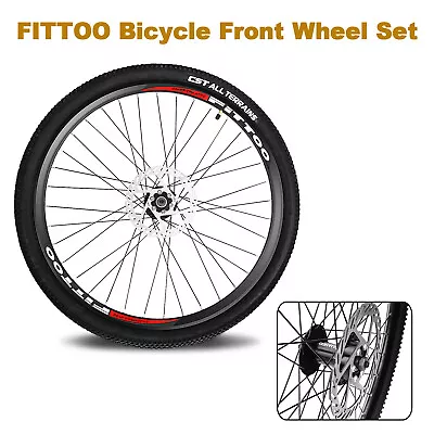 FITTOO 26  Mountain Bike Front Wheel Set MTB Bicycle Wheel 8 Speed Quick Release • $89.99