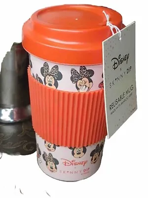 New ❤️  Disney Minnie Mouse Travel Cup Mug Tumbler Reusable Bamboo • $13.75