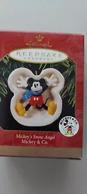 Hallmark Mickey's Snow Angel Ornament 1997  • $9.99