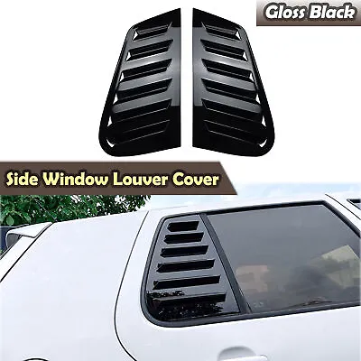 For VW GOLF 4 MK4 IV 1997-06 GFK Rear Car Side Window Louver Shutter Cover Black • $37.02