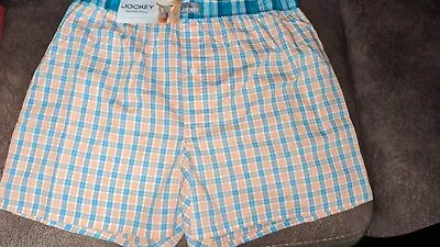 NWT- JOCKEY Plaid 100%0Cotton StretchBoxers -Men's Size -L • $10