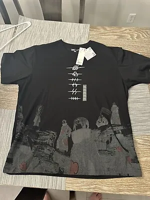 $18 • Buy Naruto The Akatsuki UT SIZE XXL (Short-Sleeve Graphic T-Shirt Black) Anime