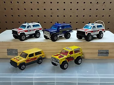 Matchbox Lot Of 4x4 SUVs Chevy Blazer Jeep Cherokee Ford Bronco Loose NICE • $25