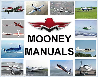 Mooney M20J 201 SERVICE MANUAL Maintenance Parts Catalog POH & ENGINE MANUALS CD • $28.95