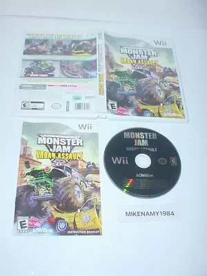 MONSTER JAM: URBAN ASSAULT Game Complete In Case W/ Manual - Nintendo Wii • $9.84