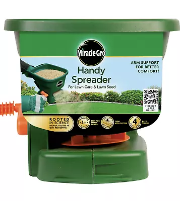 Miracle-Gro Handy Spreader For Lawn Grass Seeds With Comfort Arm Support • £22.64