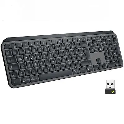 GERMAN Logitech MX Keys Advanced Illuminated Wireless Keyboard QWERTZ Layout • £72.99