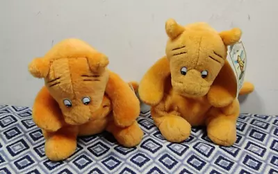 2 Vintage Disney Tigger Classic Winnie The Pooh Tiger Stuffed Animal Plush Gund • $28.64