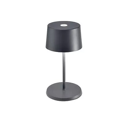 Zafferano Olivia Pro Mini Table Lamp (Color: Dark Grey) In Aluminum IP54 Pro... • $202.78