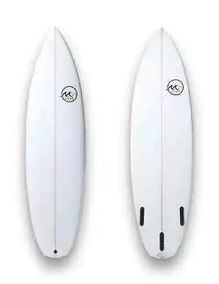 6'1  X 19.3  X 2.5  32.1L High Performance Shortboard Surfboard Thruster Poly • $750