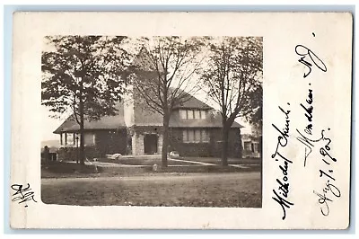 1905 ME Church Scene Street Dirt Road Mendham New Jersey NJ RPPC Photo Postcard • $19.97