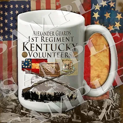 1st Kentucky Volunteers CSA Army 15-ounce American Civil War Themed Coffee Mug • $12.50