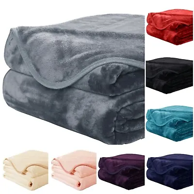 £10.99 • Buy Faux Fur Throw Blanket Luxury Sofa Bed Fleece Soft Warm Double, King Large Size