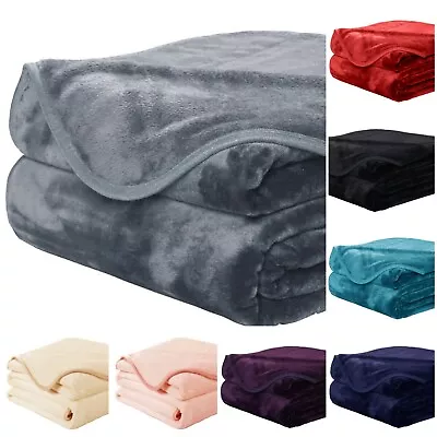 £10.99 • Buy Faux Fur Throw Blanket Luxury Sofa Bed Fleece Soft Warm Double, King Large Size