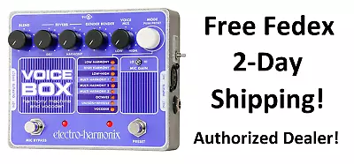 New Electro-Harmonix EHX Voice Box Vocal Harmony Machine Vocoder Effects Pedal! • $261.20