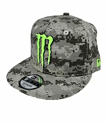 Monster Energy New Era Authentic - Brown Digital Camo NWT Hat Cap 9FIFTY Ripstop • $52.17