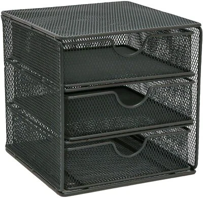 £14.99 • Buy Osco Wire Mesh Graphite 3 Drawer Chest (SM3DS-GTE)