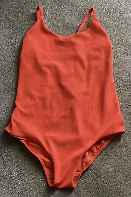 Next Orange Maternity Swimsuit .size 16 .worn Once Rrp £38 . • £8