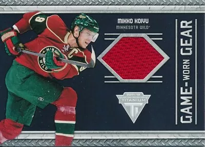 2011/12 Panini Titanium #46 Mikko Koivu Game-Worn Gear Jersey Insert • $1.80