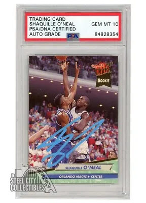 Shaquille O'Neal 1992-93 Fleer Ultra Auto RC Card #328 PSA/DNA 10 (Light Blue) • $161.95
