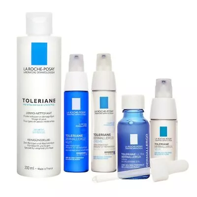 La Roche-Posay Toleriane Dermallergo Cream Night Cream Eyes Cream Dermo-Cleanser • $59.66